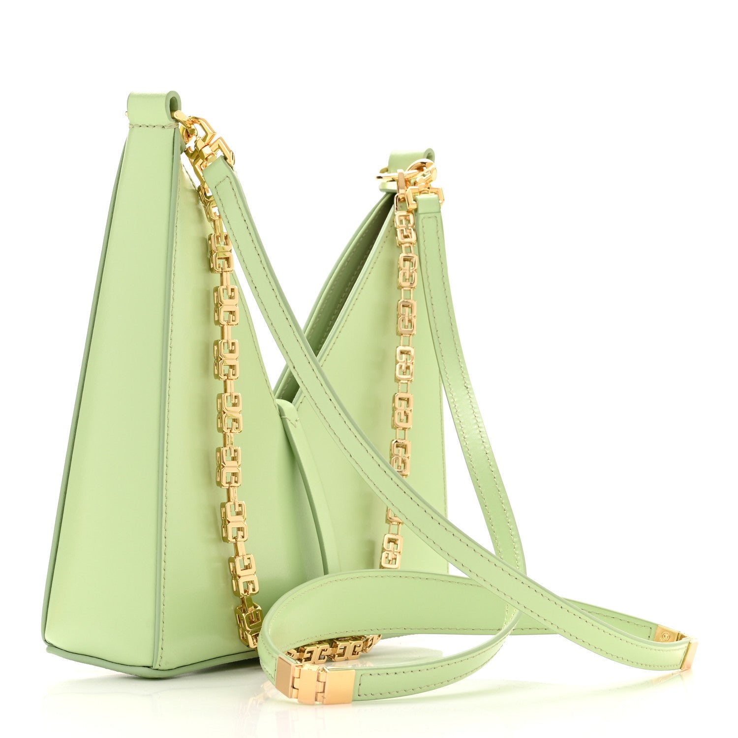 Givenchy Box Calfskin Mini Cut Out Shoulder Bag Pistachio 3 of 10