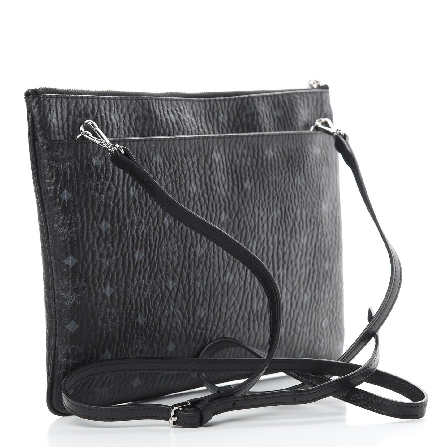 Visetos Medium Punk Rabbit Crossbody Pouch Black