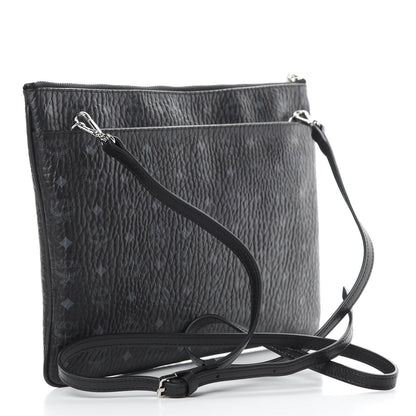 MCM Visetos Medium Punk Rabbit Crossbody Pouch Black 3 of 10