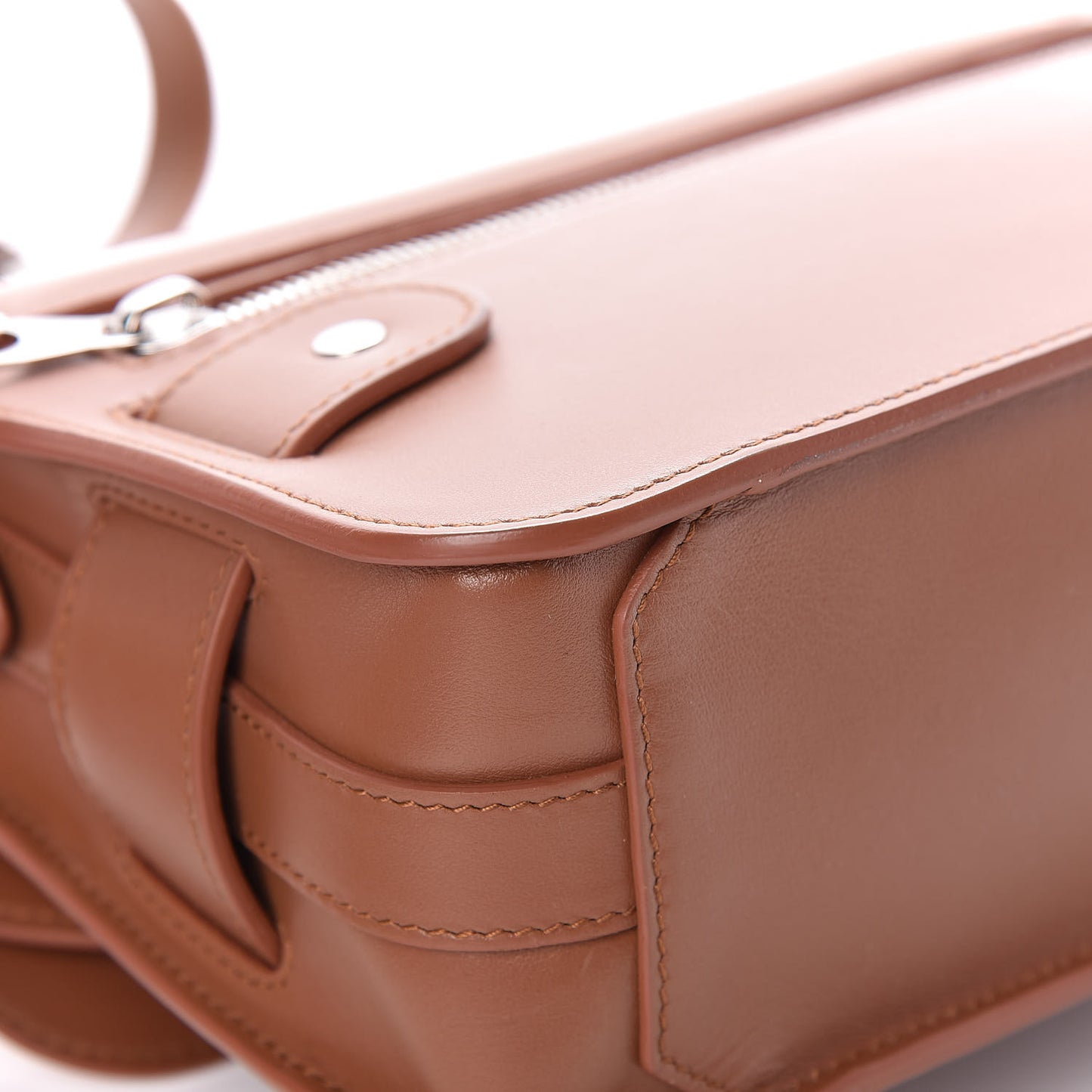 Smooth Calfskin Mini PS11 Classic Shoulder Bag Caramel
