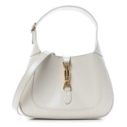 Gucci Boarded Dyana Lux Calfskin Small Jackie 1961 Hobo Mystic White 1 of 10