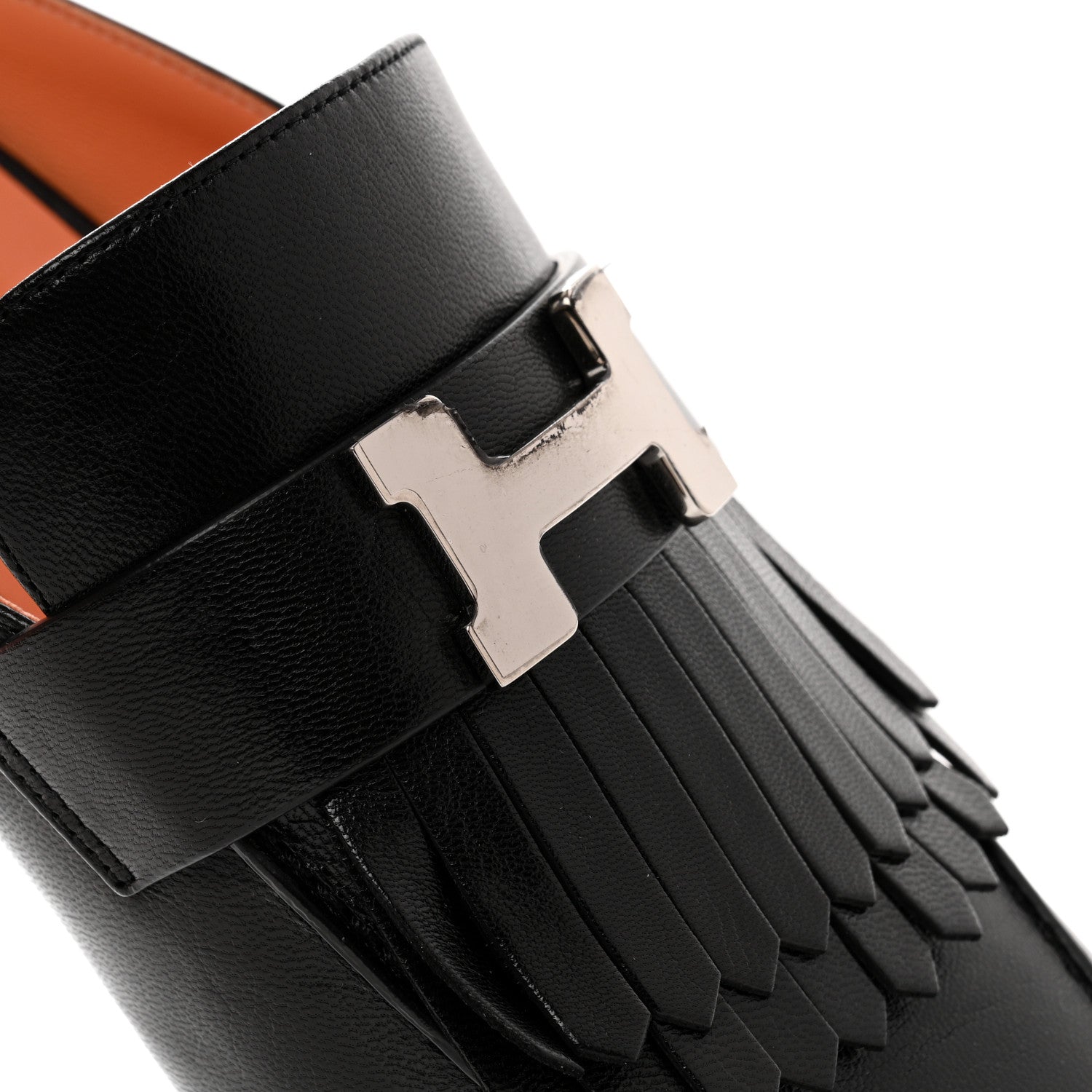 Hermes Goatskin Rivoli Mules 39 Black 9 of 11