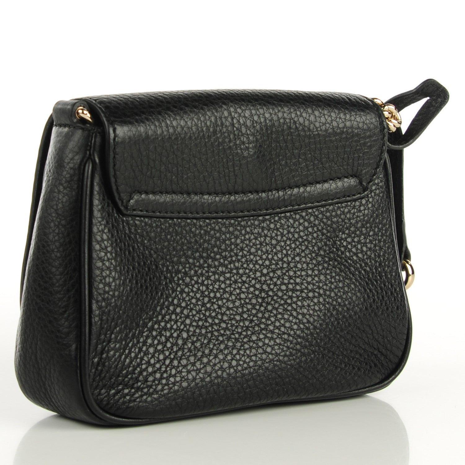 Gucci Pebbled Calfskin Small Soho Flap Crossbody Black 3 of 7