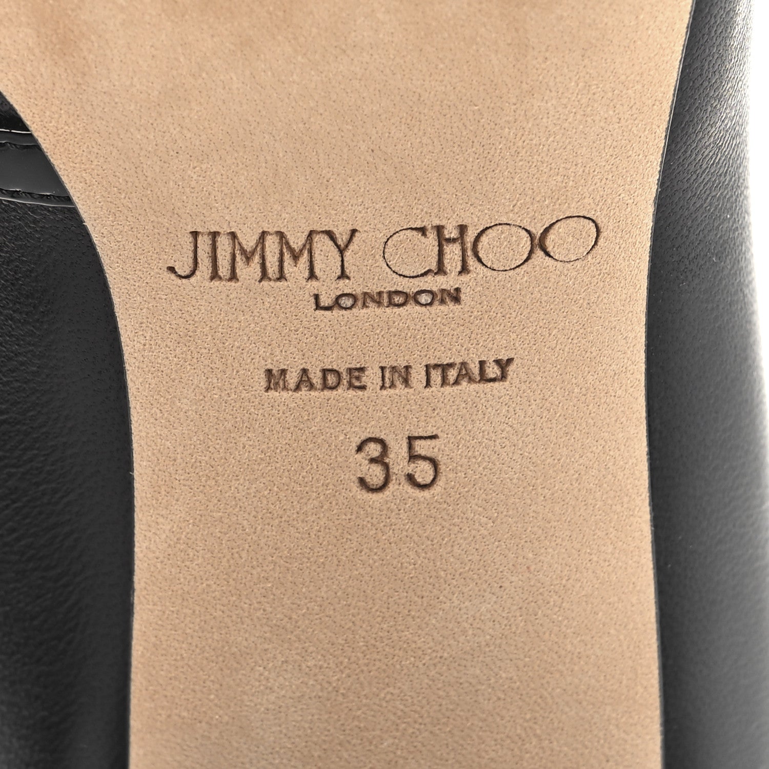 Jimmy Choo Nappa Patent Elisa 45 Mary Jane Flats 35 Black 7 of 9