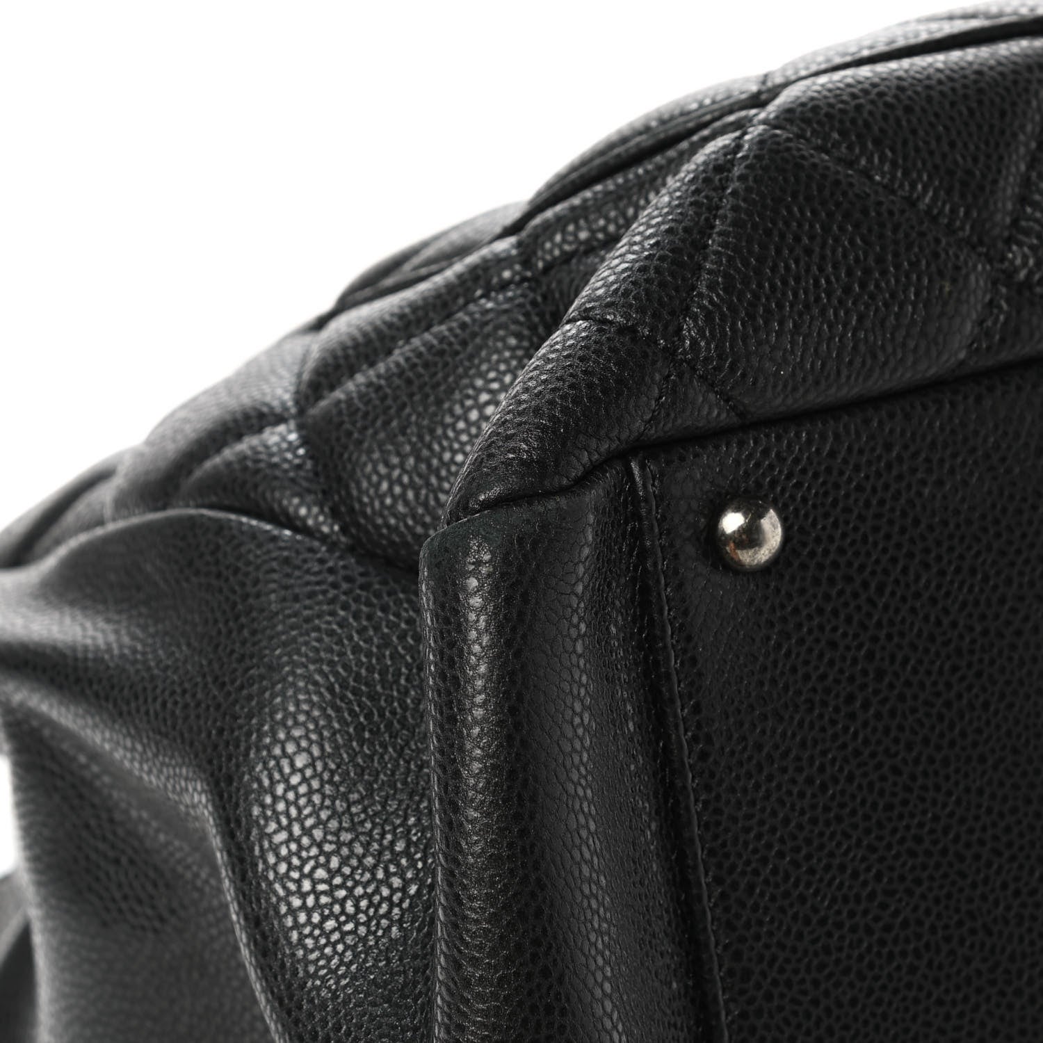 Chanel Caviar Quilted XXL Grand Shopping Tote GST Dark Grey 11 of 17