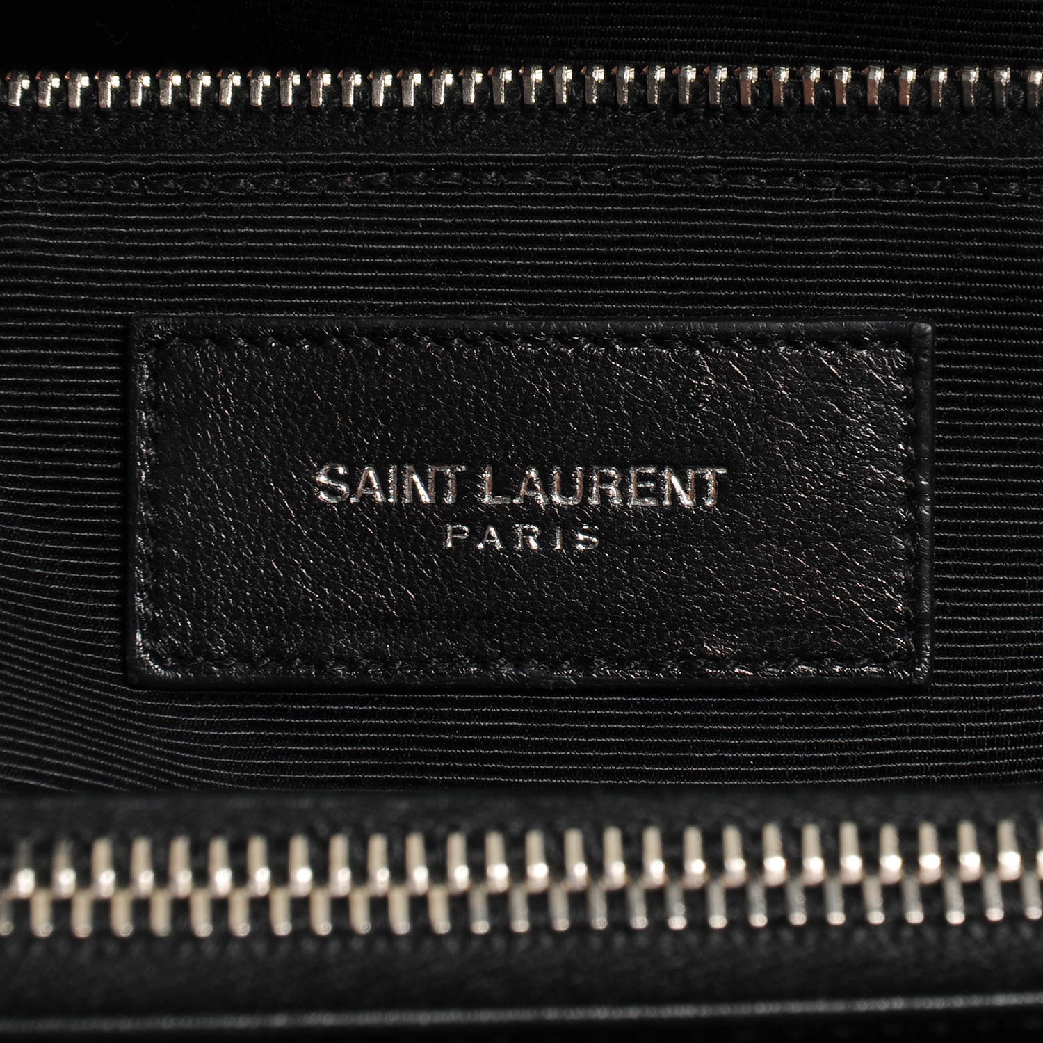 Saint Laurent Studded Matelasse Chevron Monogramme Shopper Tote Black 7 of 10