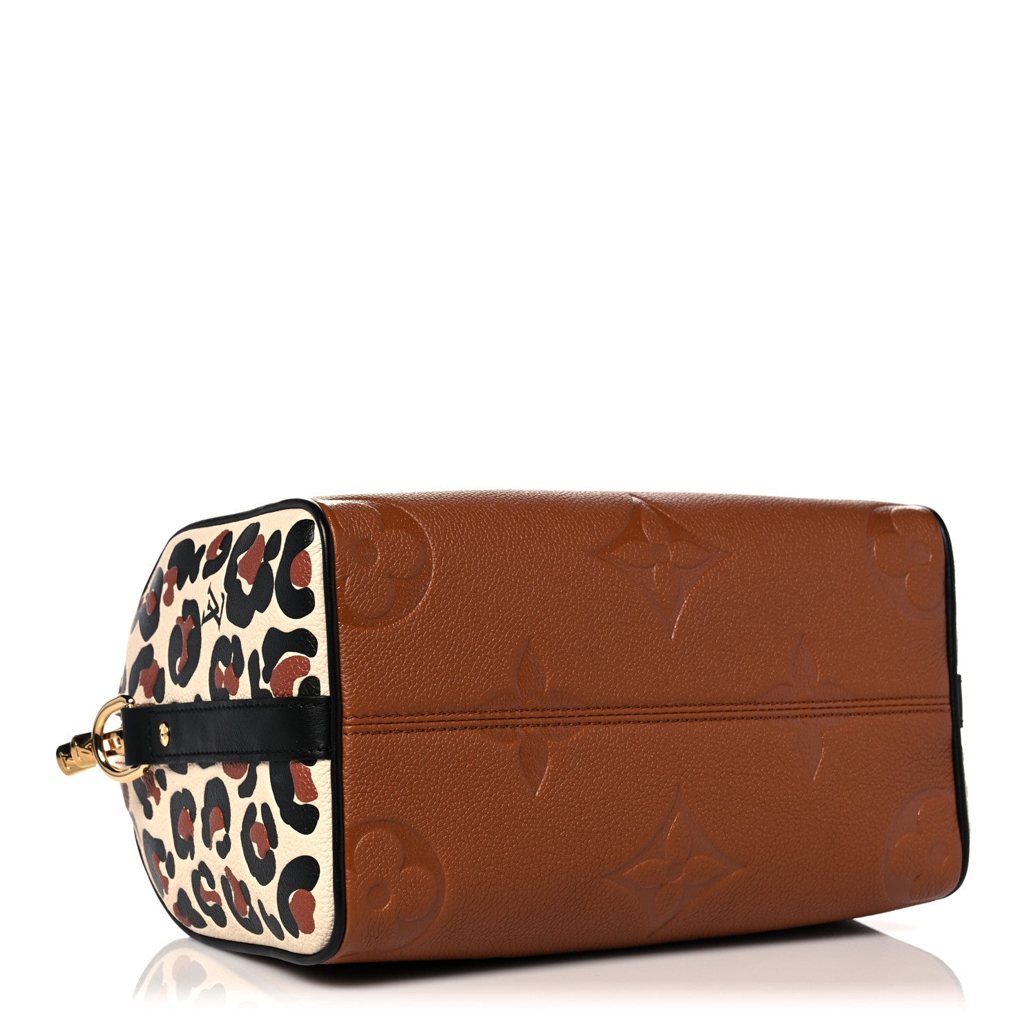 Louis Vuitton Empreinte Monogram Giant Wild At Heart Speedy Bandouliere 25 Caramel 4 of 9