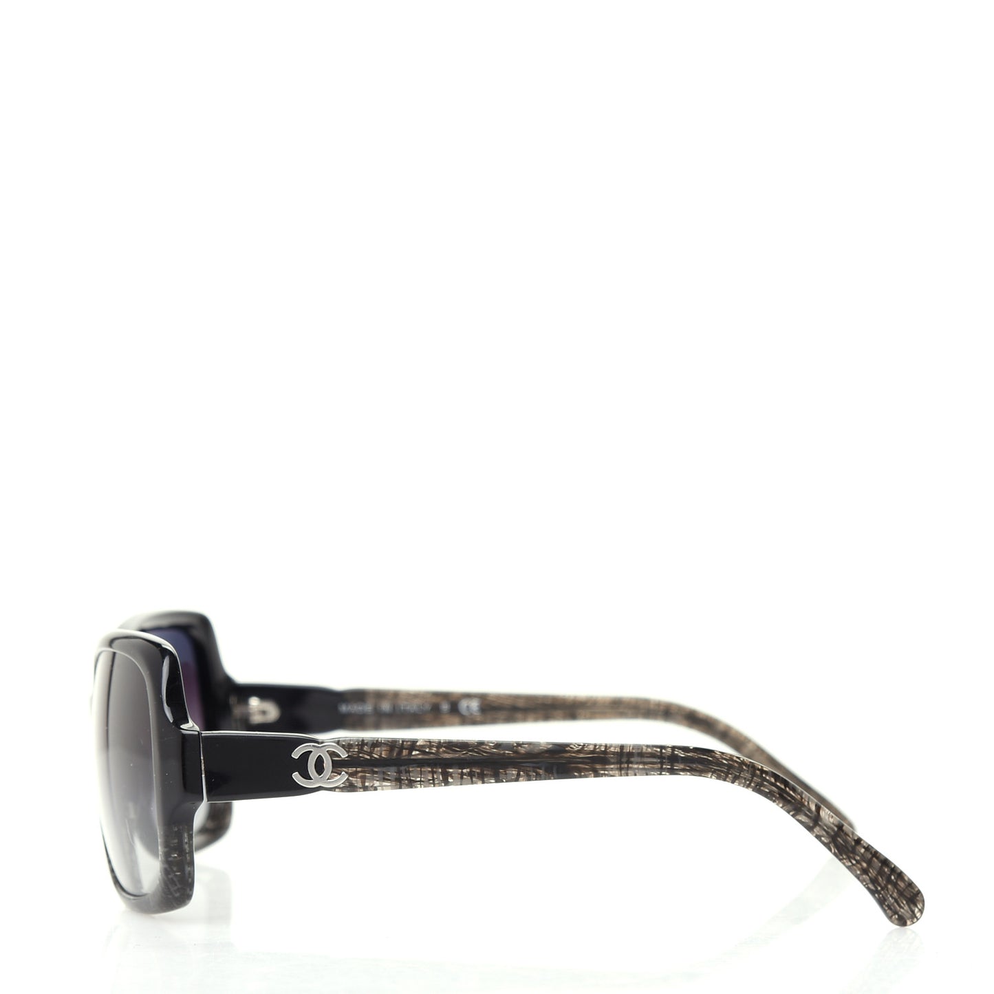 Acetate Tweed Effect CC Sunglasses 5177 Black