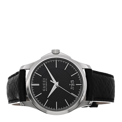 Gucci Stainless Steel Calfskin 38mm G-Timeless Automatic Watch Black 2 of 5