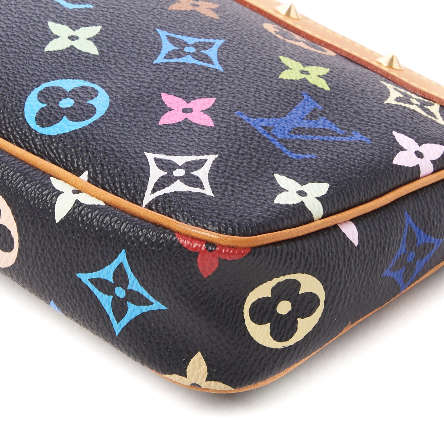 Monogram Multicolor Pochette Accessories Black