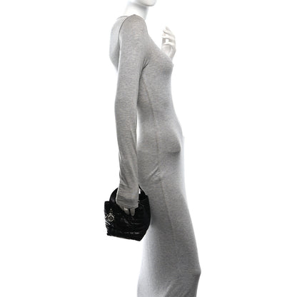 Christian Dior Crinkled Calfskin Macrocannage Small Toujours Vertical Tote Black 2 of 10