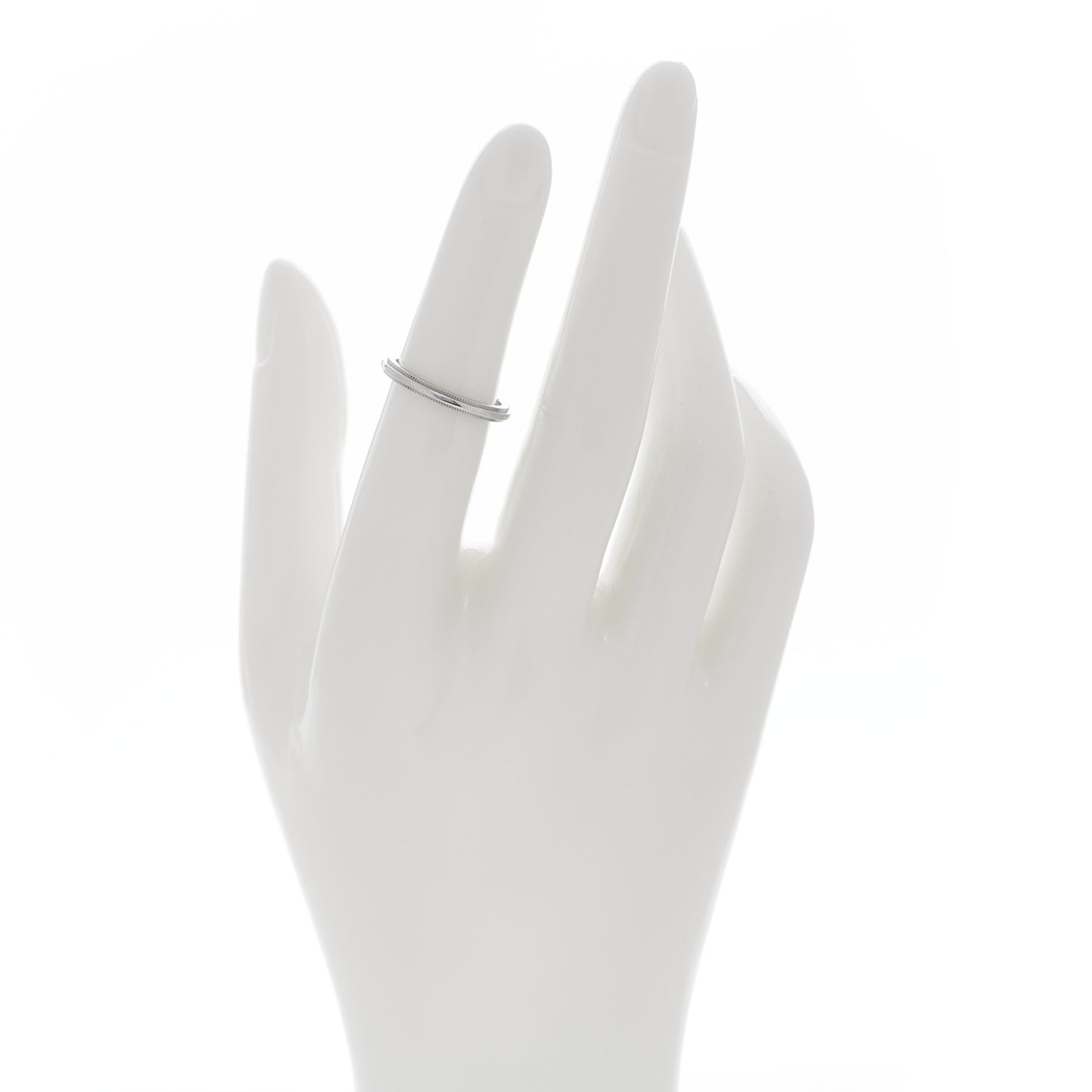 Platinum 2mm Milgrain Wedding Band Ring 49 4.75