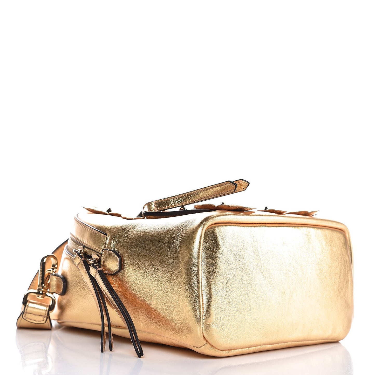 Vitello Catalan Mirror Flowerland Backpack Gold