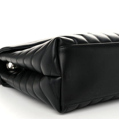 Saint Laurent Calfskin Y Quilted Monogram Medium Loulou Chain Satchel Black 9 of 10