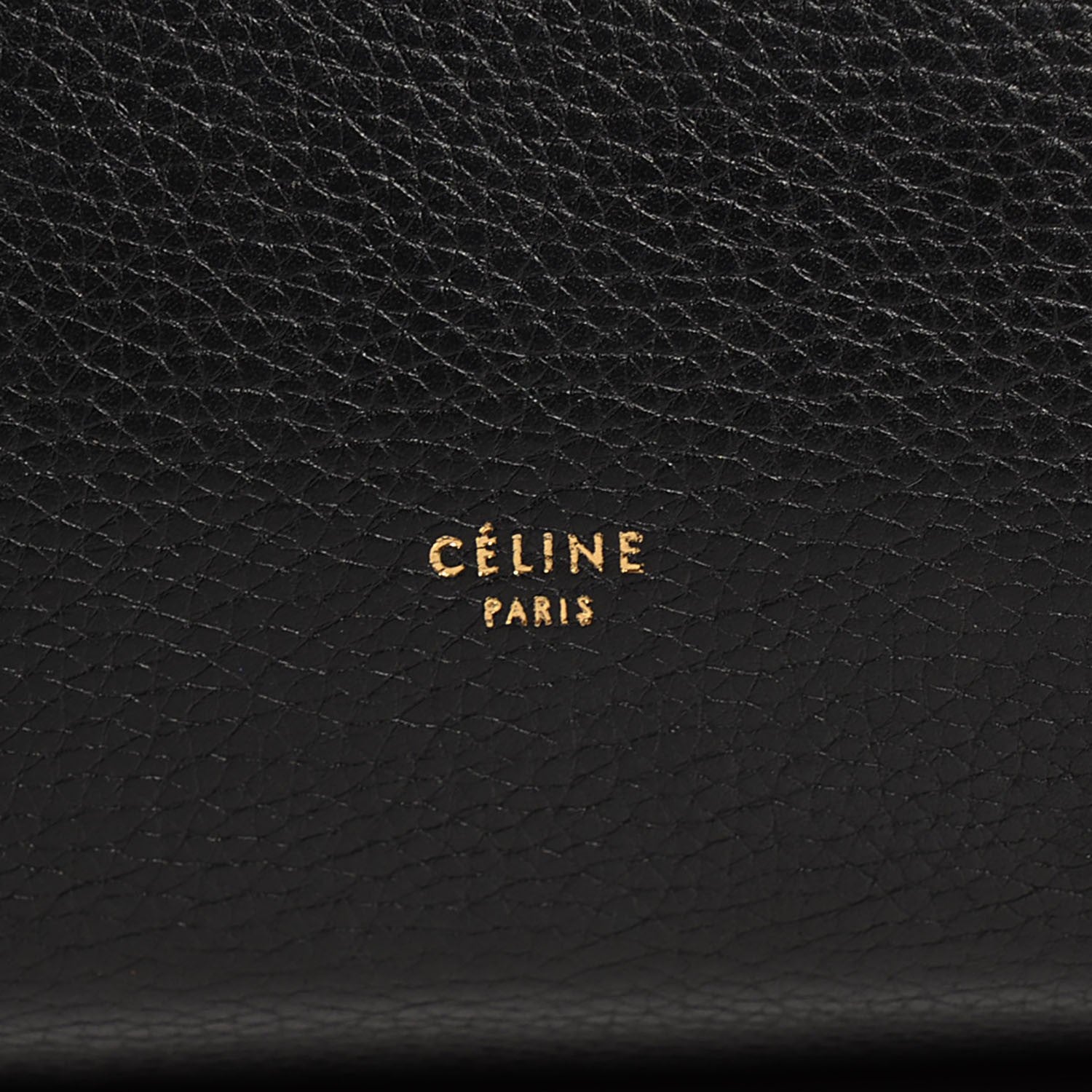 Celine Drummed Calfskin Mini Belt Bag Black 9 of 9