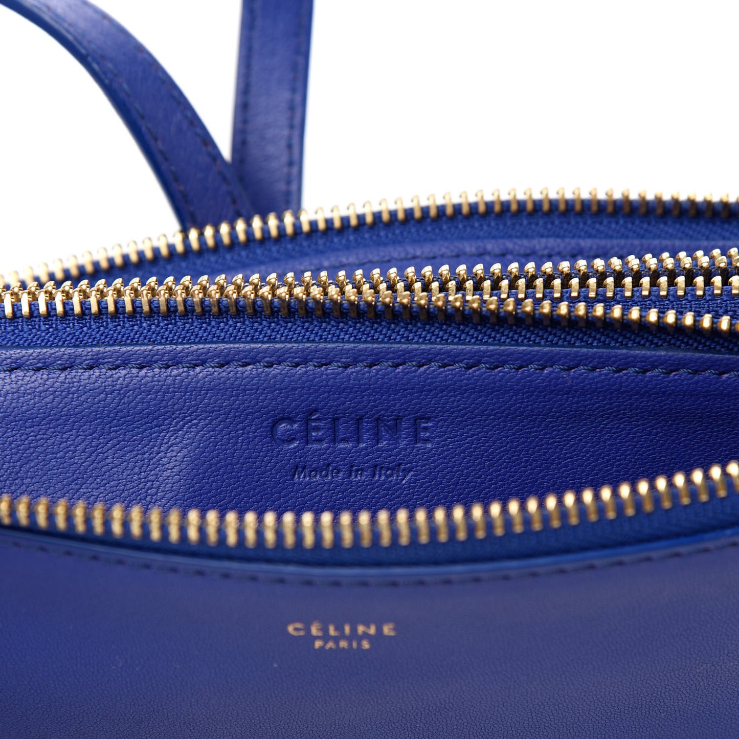Lambskin Small Trio Crossbody Bag Electric Blue