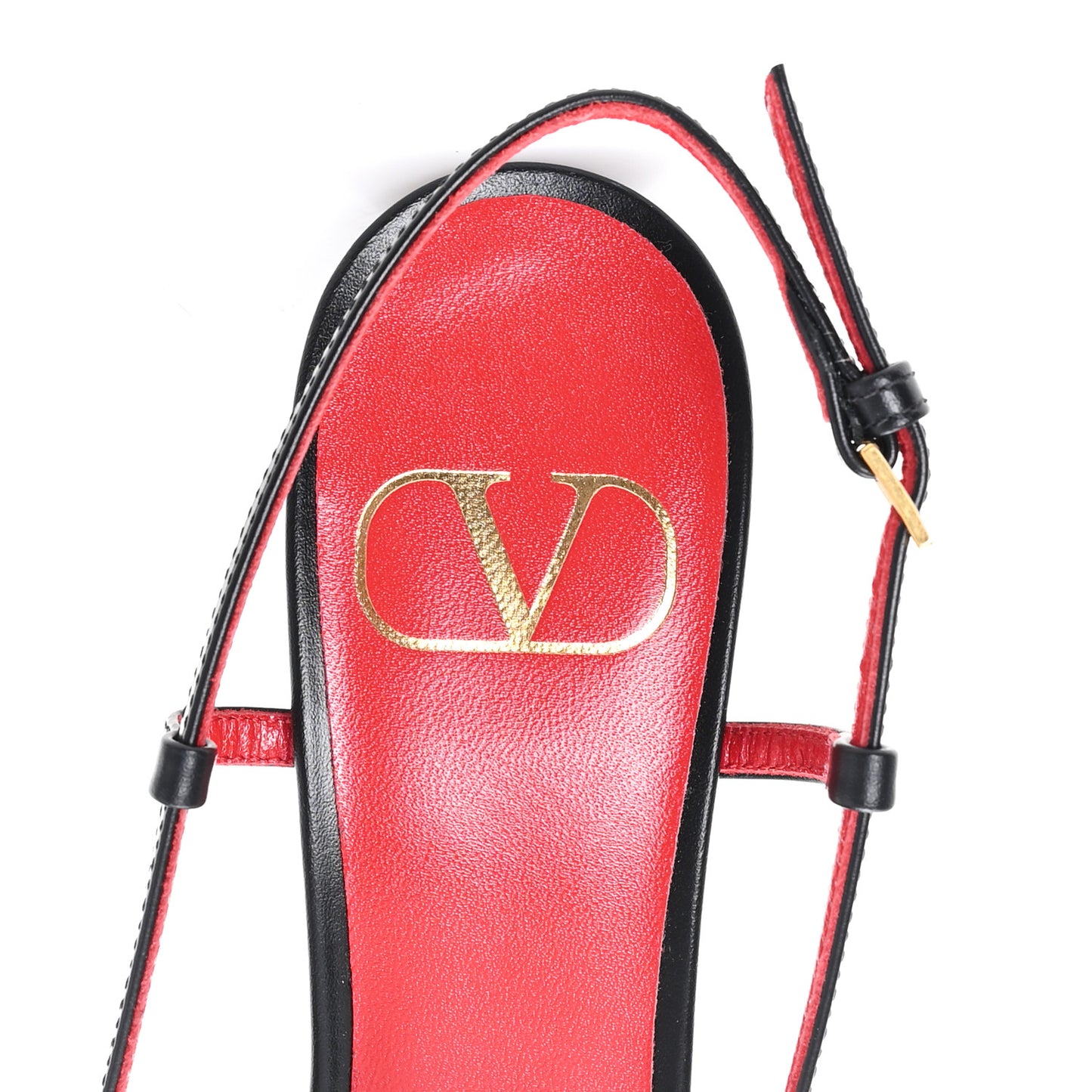 Calfskin Vlogo Slingback 80mm Pumps 37 Black