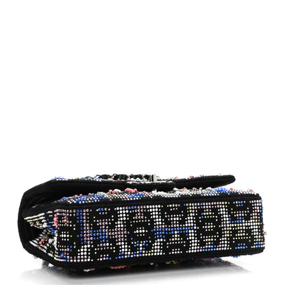 Chanel Crystal Tweed CC Medium Double Flap Black 4 of 10