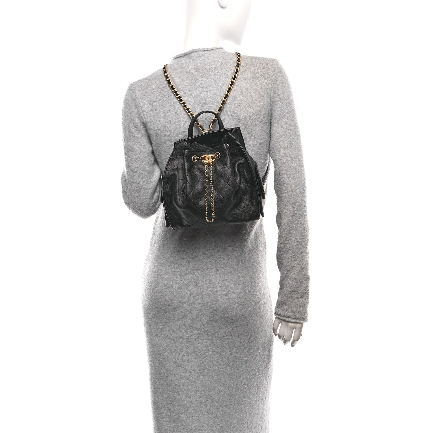 Chanel Caviar Quilted Medium Chanel 25 Backpack Black 2 of 10
