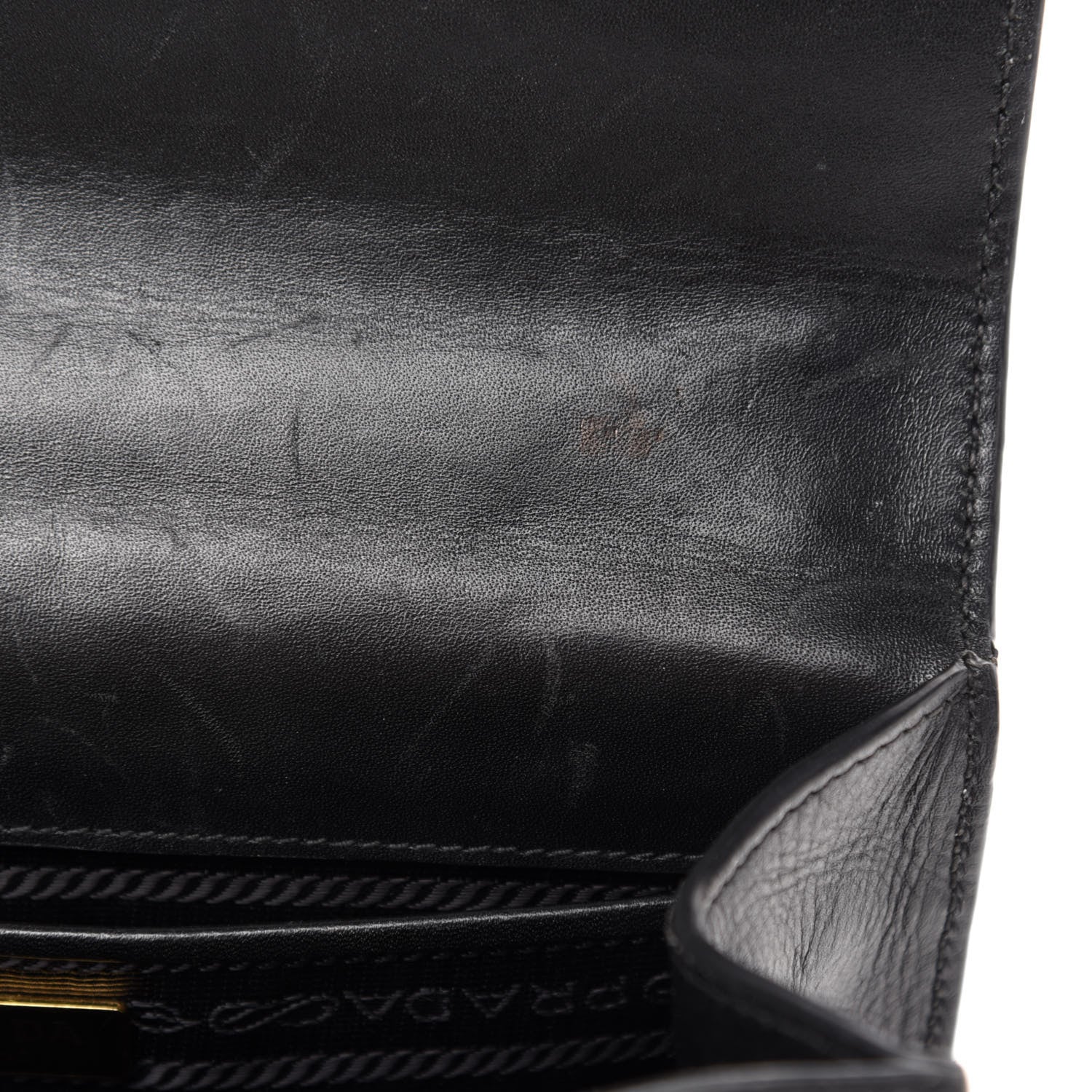 Prada Saffiano Lux Crossbody Bag Black 9 of 14