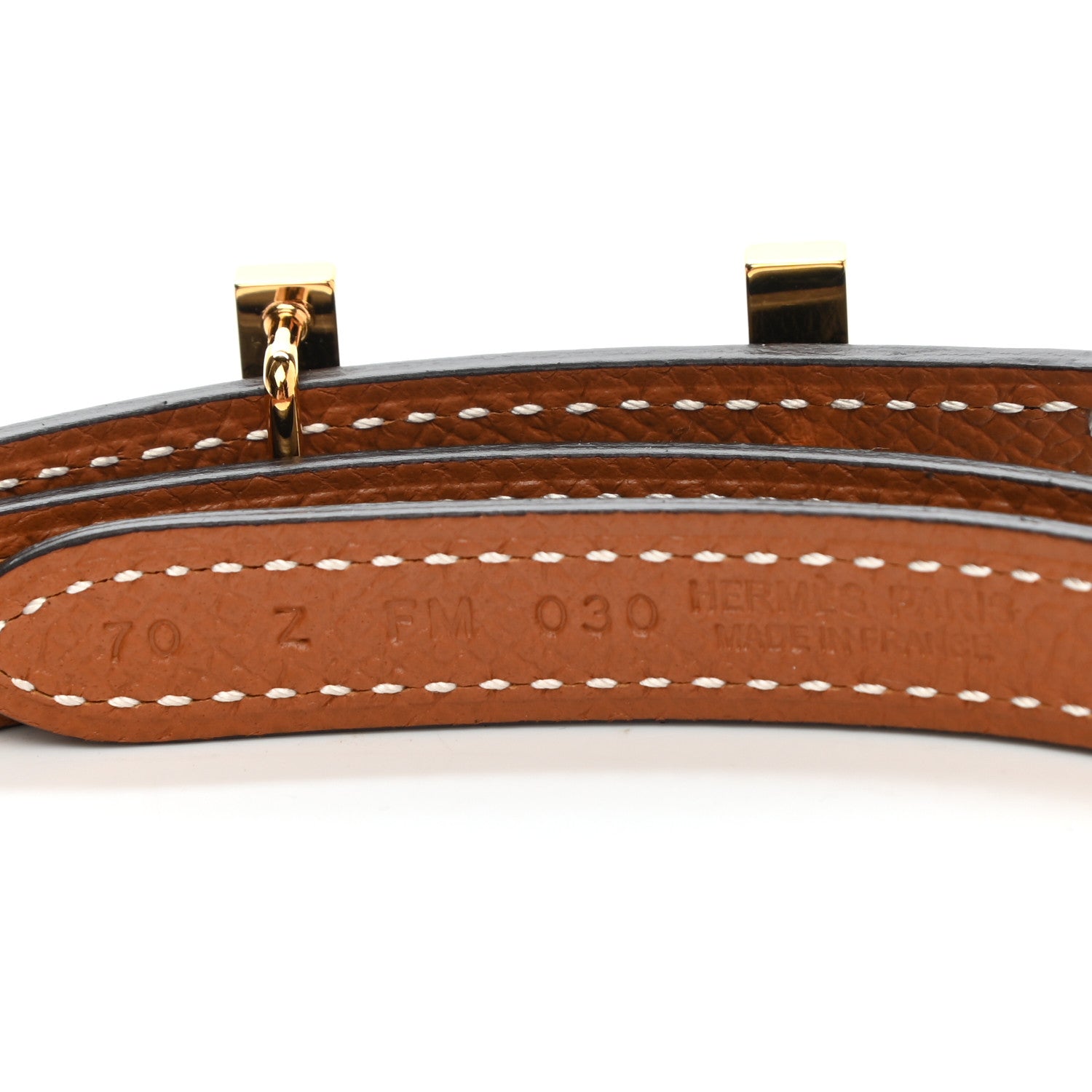 Hermes Swift Epsom 13mm Focus Belt 70 Black Gold 3 of 6