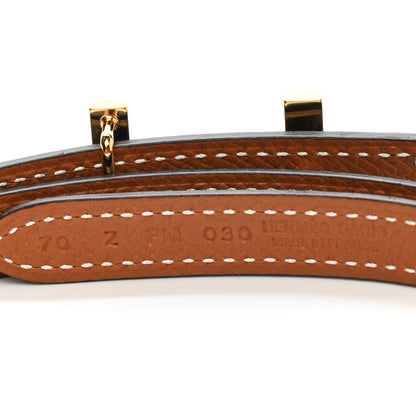 Hermes Swift Epsom 13mm Focus Belt 70 Black Gold 3 of 6
