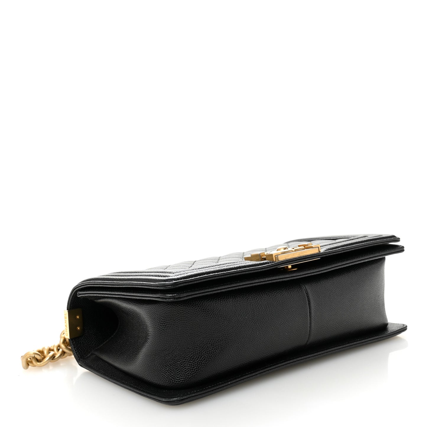 Caviar Quilted Medium Boy Flap Black