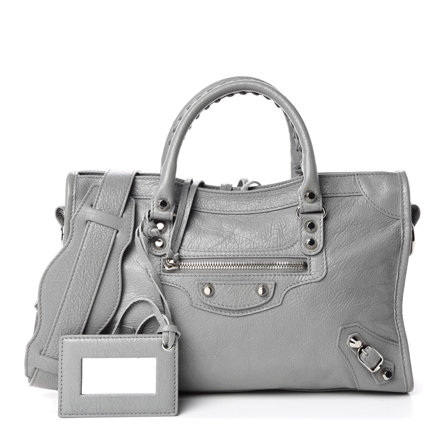 Balenciaga Agneau Classic Silver Hardware S City Gris Haussmannien 1 of 9