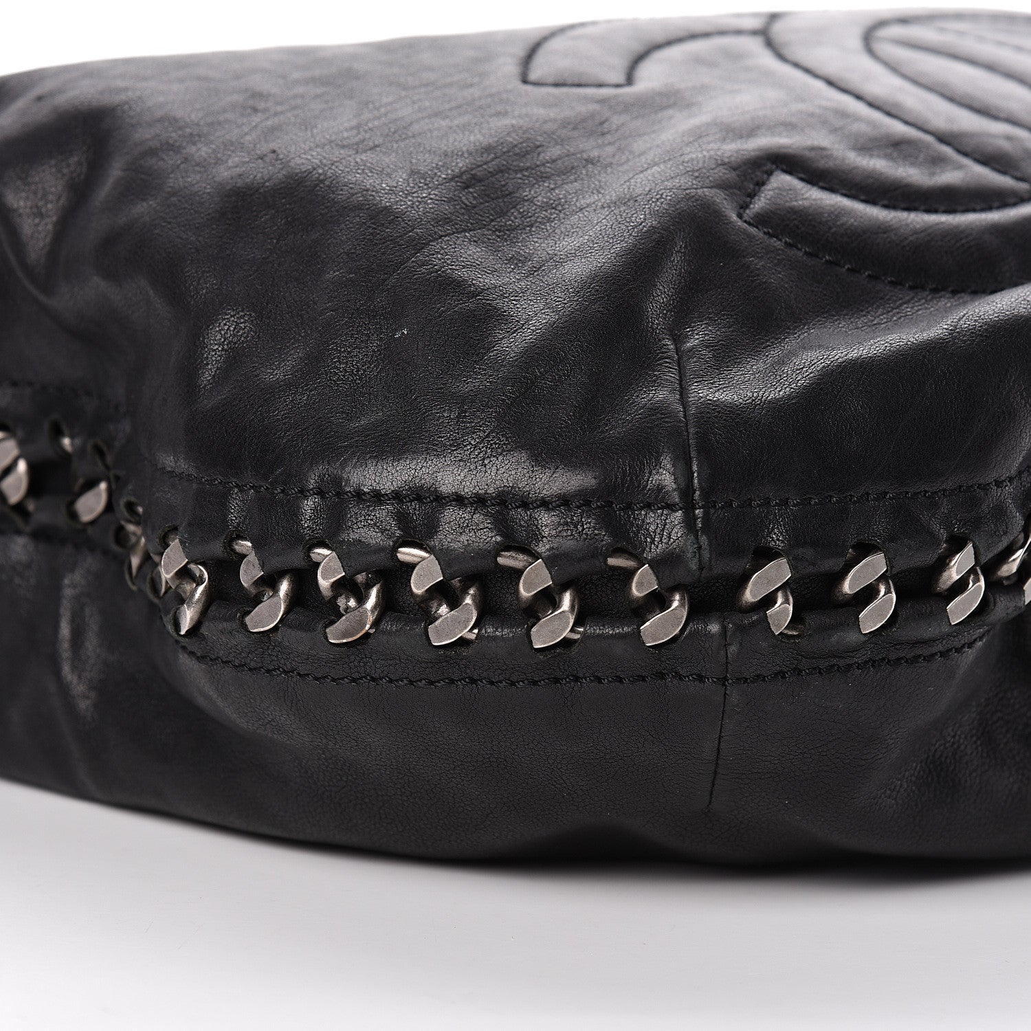 Chanel Calfskin Modern Chain Hobo Black 9 of 15