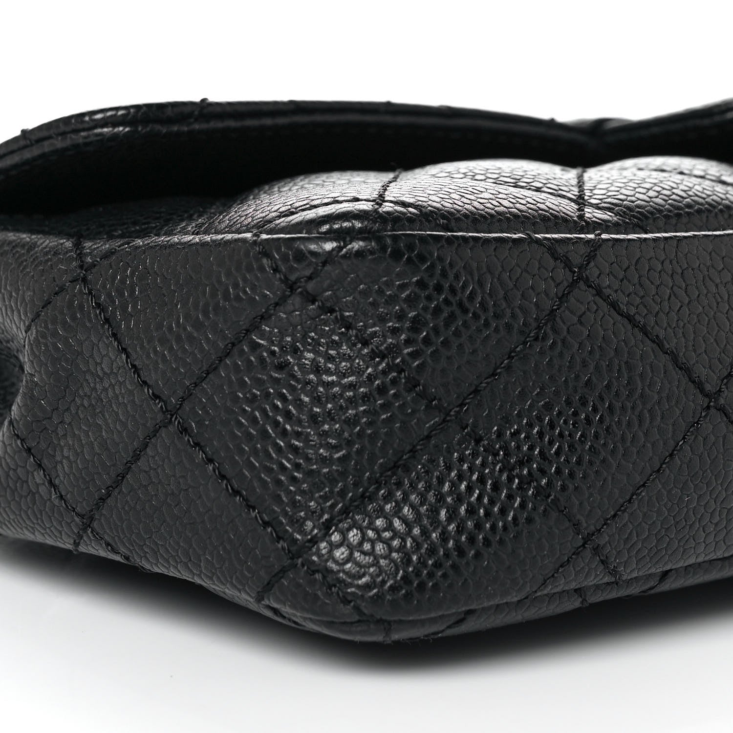 Chanel Caviar Quilted East West Flap Black 8 of 10