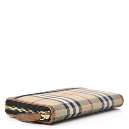 Burberry Horseferry Check Zip Around Wallet Brown 4 of 11