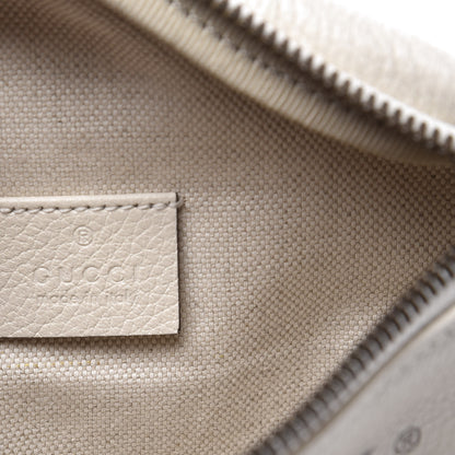 Gucci Grained Calfskin Small Logo Belt Bag White 7 of 10