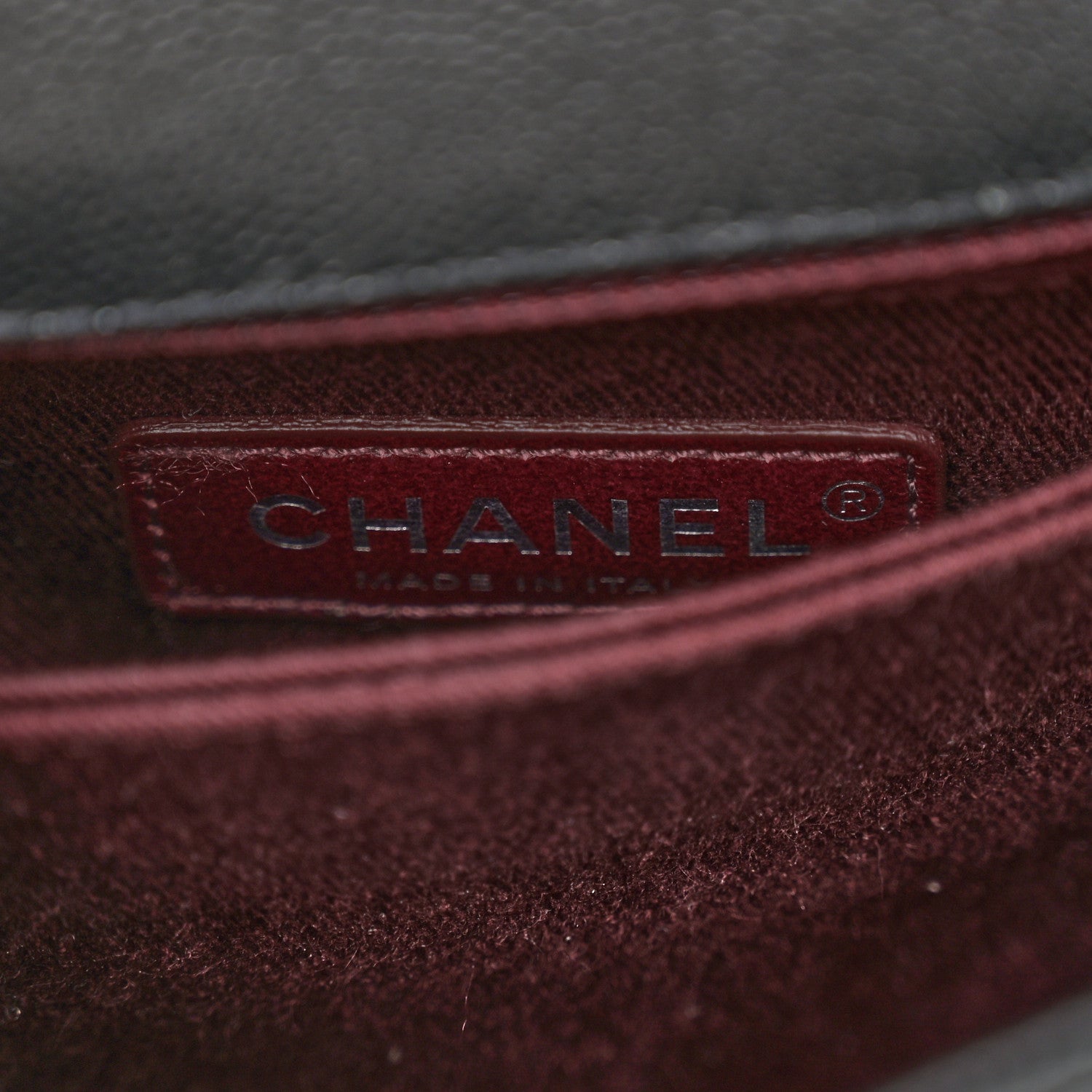 Chanel Caviar Chevron Quilted Mini Coco Handle Flap Black 6 of 10