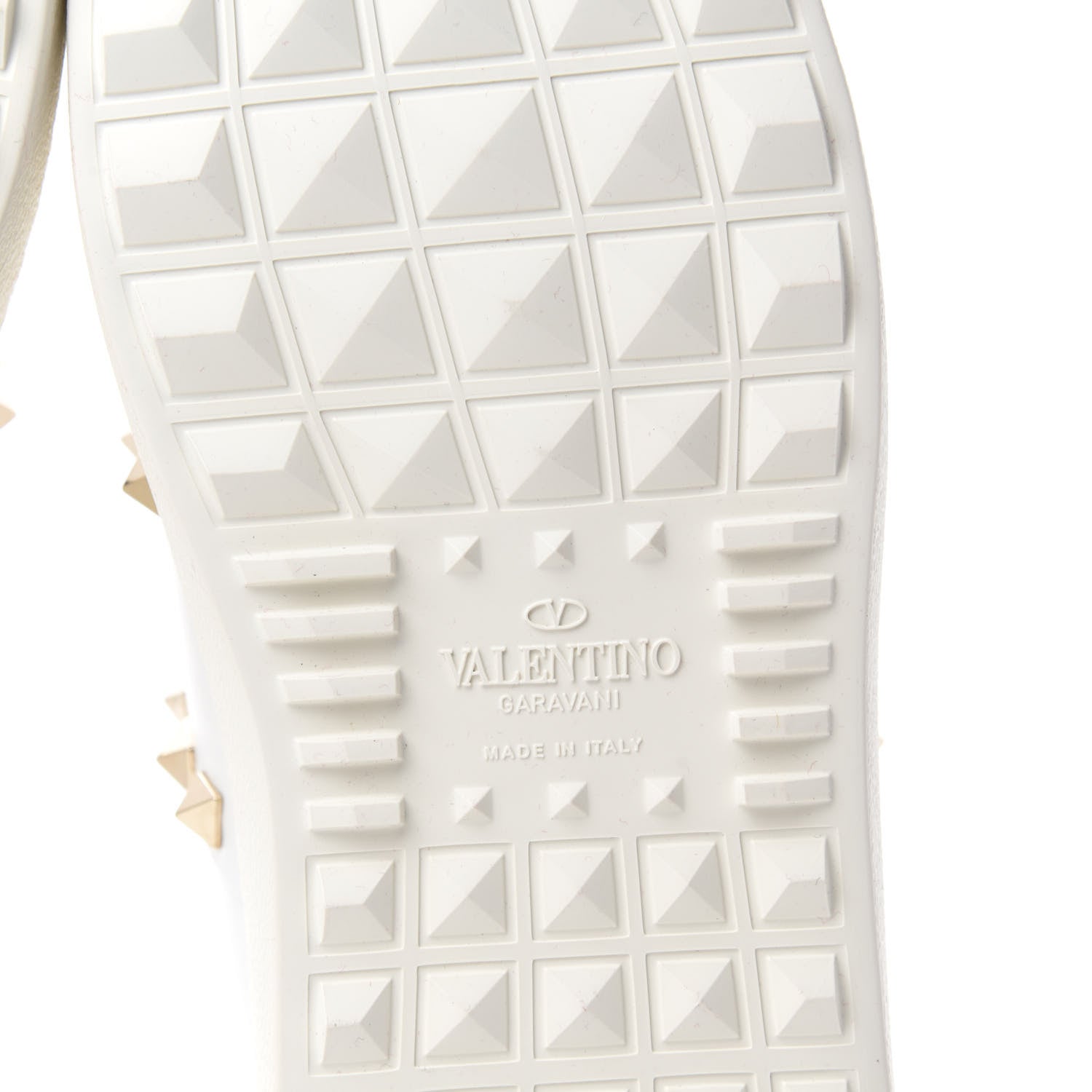 Valentino Garavani Calfskin Rockstud Untitled Open Sneakers 38 White 6 of 10