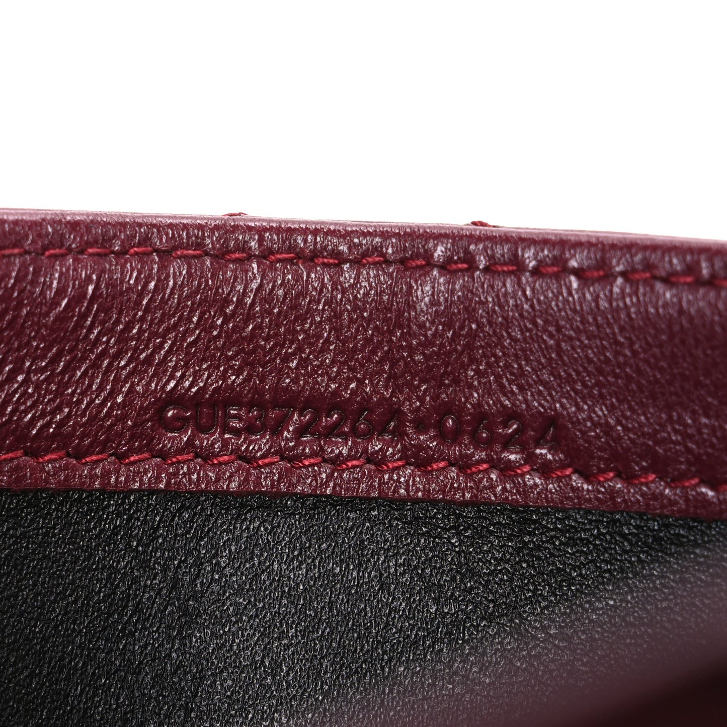 Calfskin Matelasse Chevron Monogram Flap Wallet Dark Bordeaux