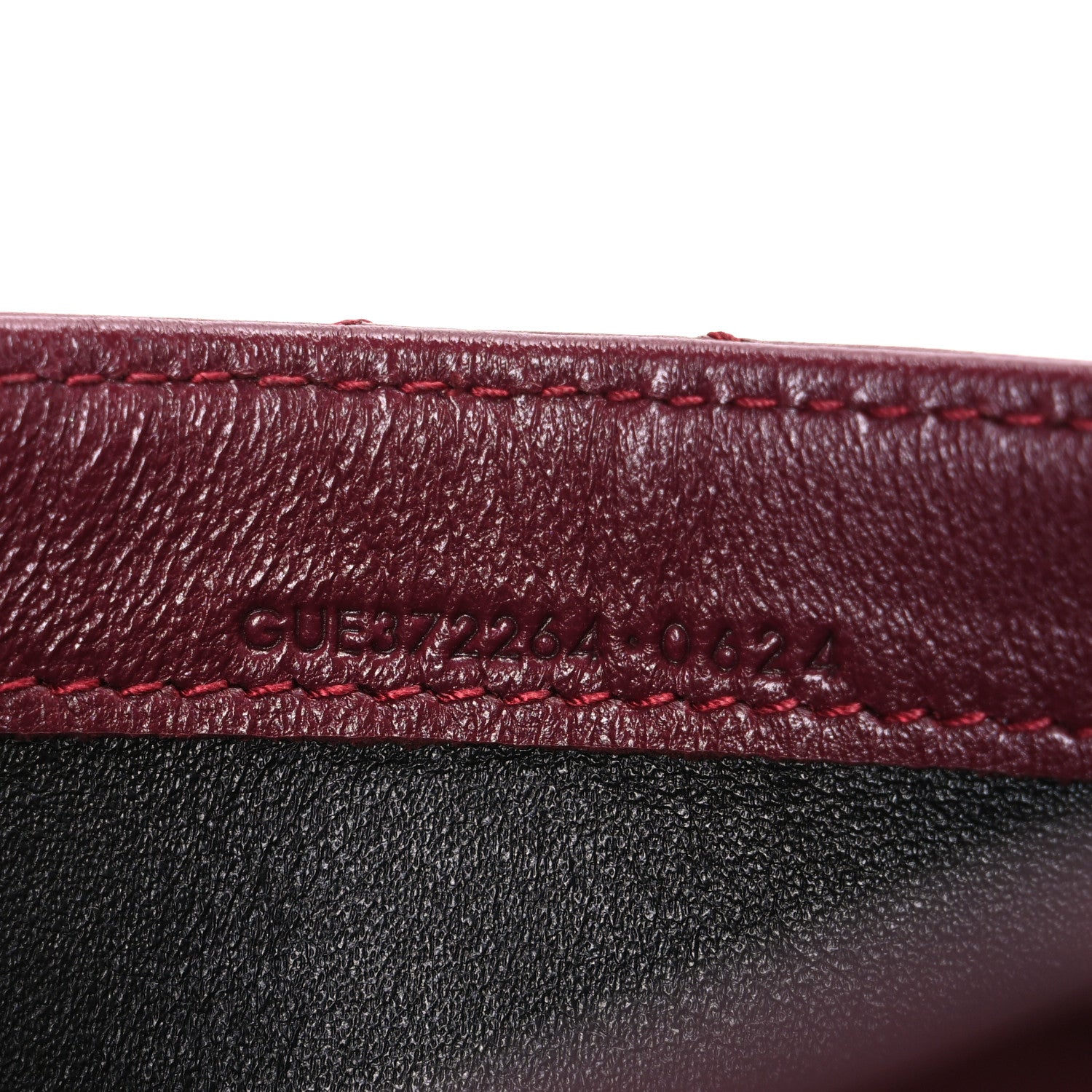 Saint Laurent Calfskin Matelasse Chevron Monogram Flap Wallet Dark Bordeaux 7 of 8