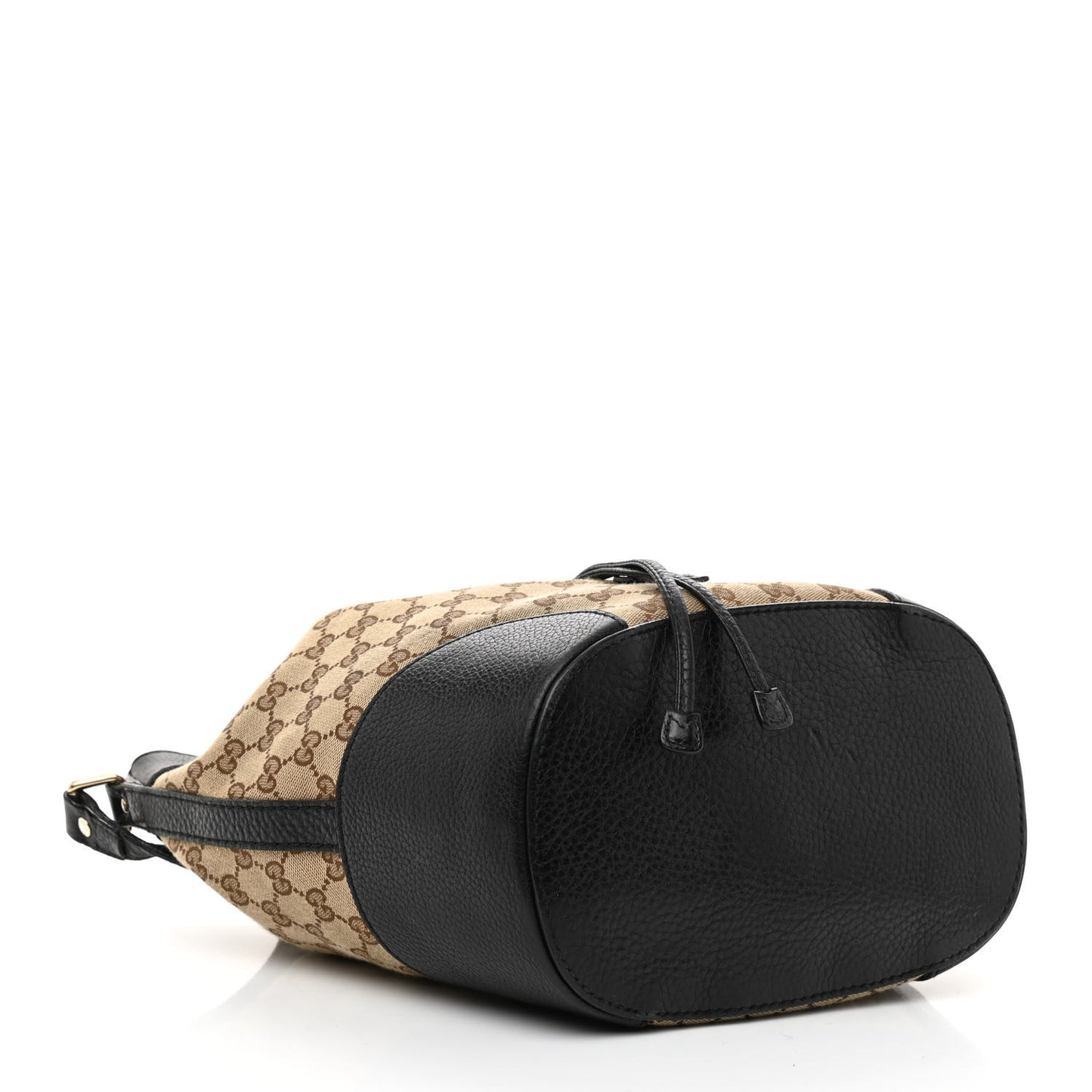 GG Monogram Calfskin Bucket Bag Black