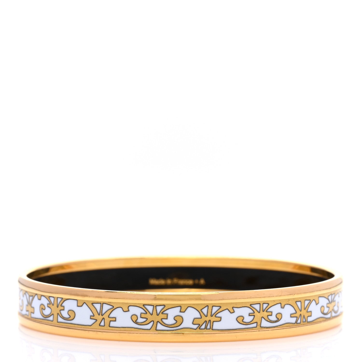 Hermes Enamel Printed Narrow Balcons du Guadalquivir Bracelet 3 of 5