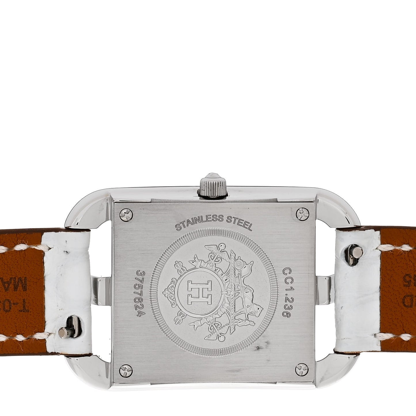 Stainless Steel Alligator Diamond Mother of Pearl 23mm Cape Cod Quartz Watch Bleu Brum