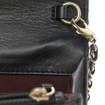 Chanel Patent Quilted Golden Class Wallet on Chain WOC Black 8 of 10