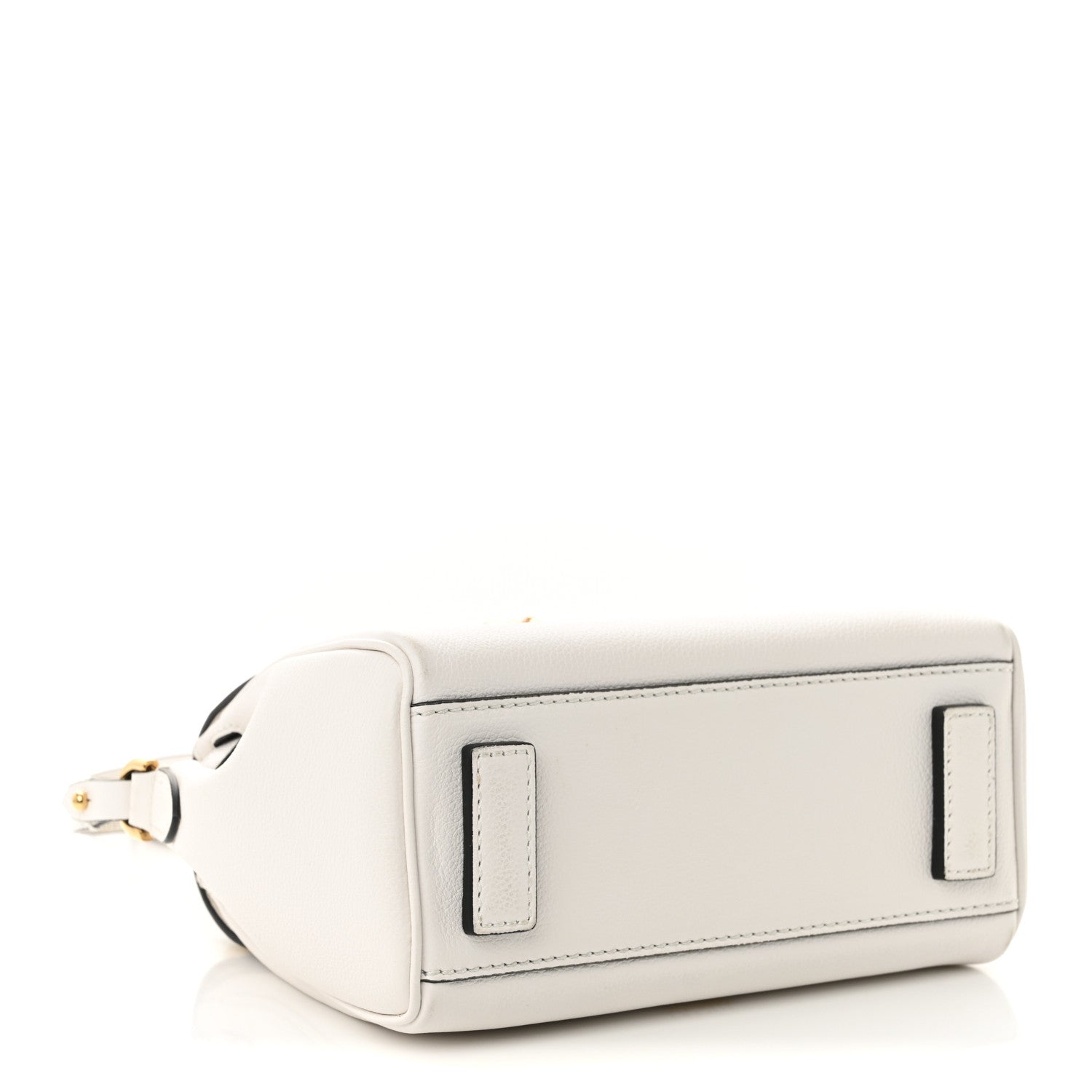 Versace Grained Calfskin Small La Medusa Top Handle Bag Black White 4 of 9