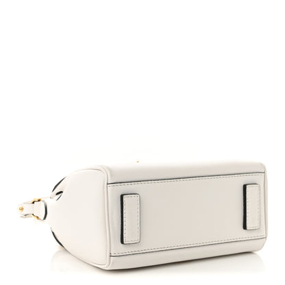 Versace Grained Calfskin Small La Medusa Top Handle Bag Black White 4 of 9