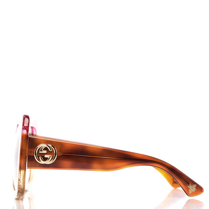 Gucci Square Frame GG0083S Sunglasses Glitter Pink Multi 3 of 6