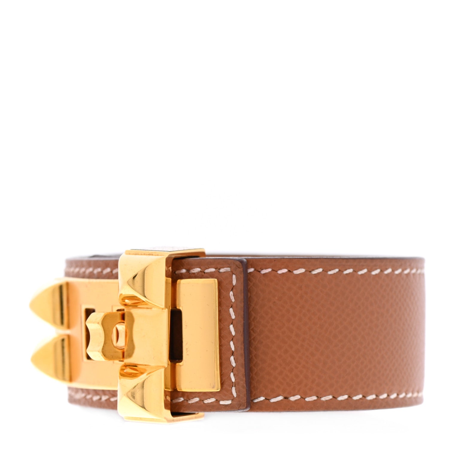 Hermes Epsom Collier de Chien CDC Bracelet T3 Gold 1 of 8