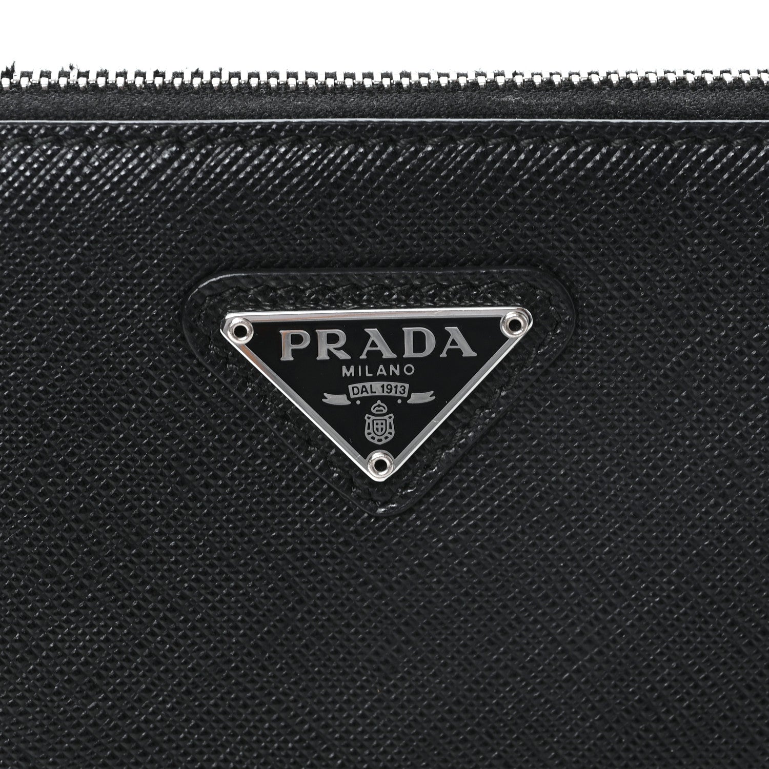 Prada Saffiano Lux Mini Shoulder Bag Black 7 of 11