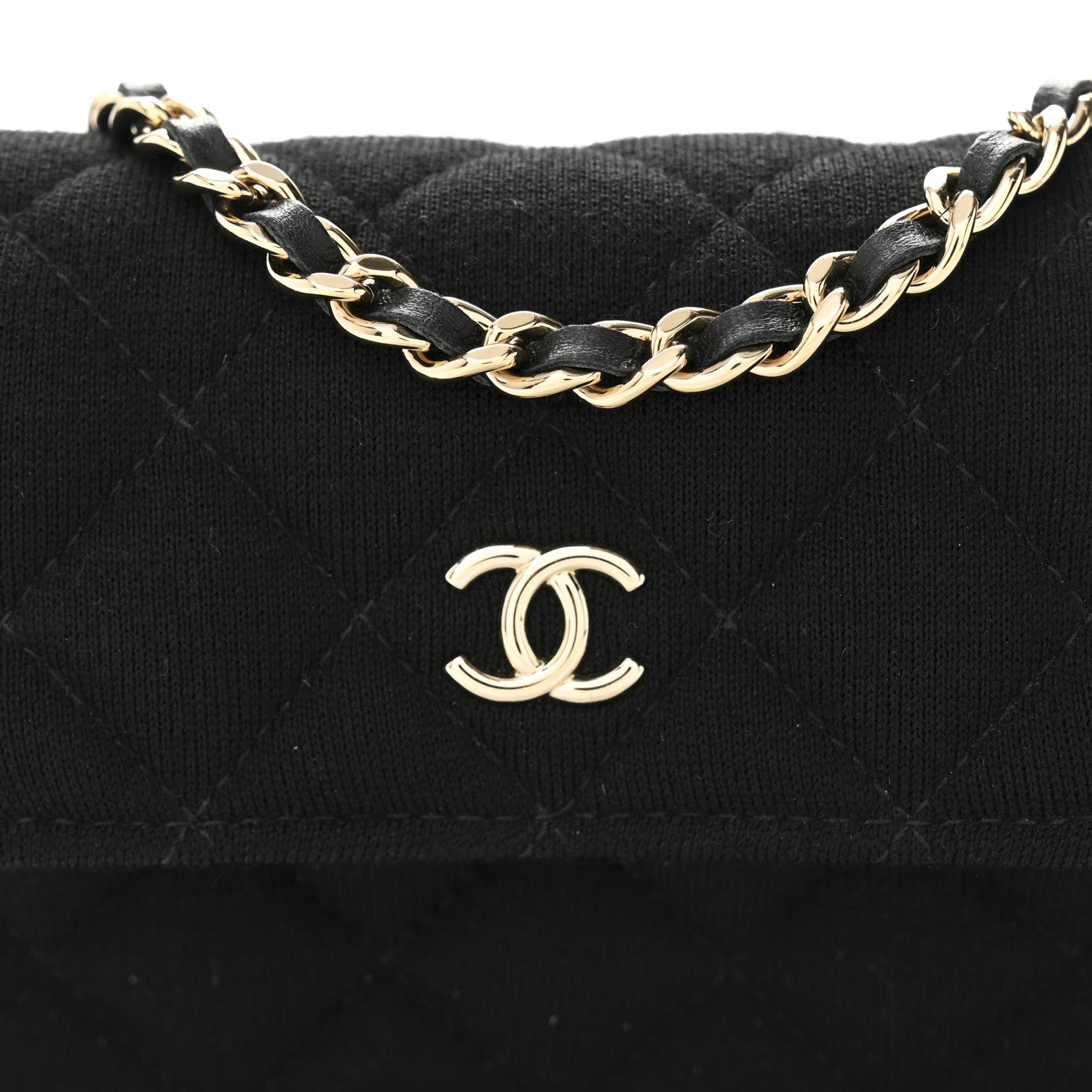 Chanel Jersey Quilted Micro Mini Flap Black 9 of 11