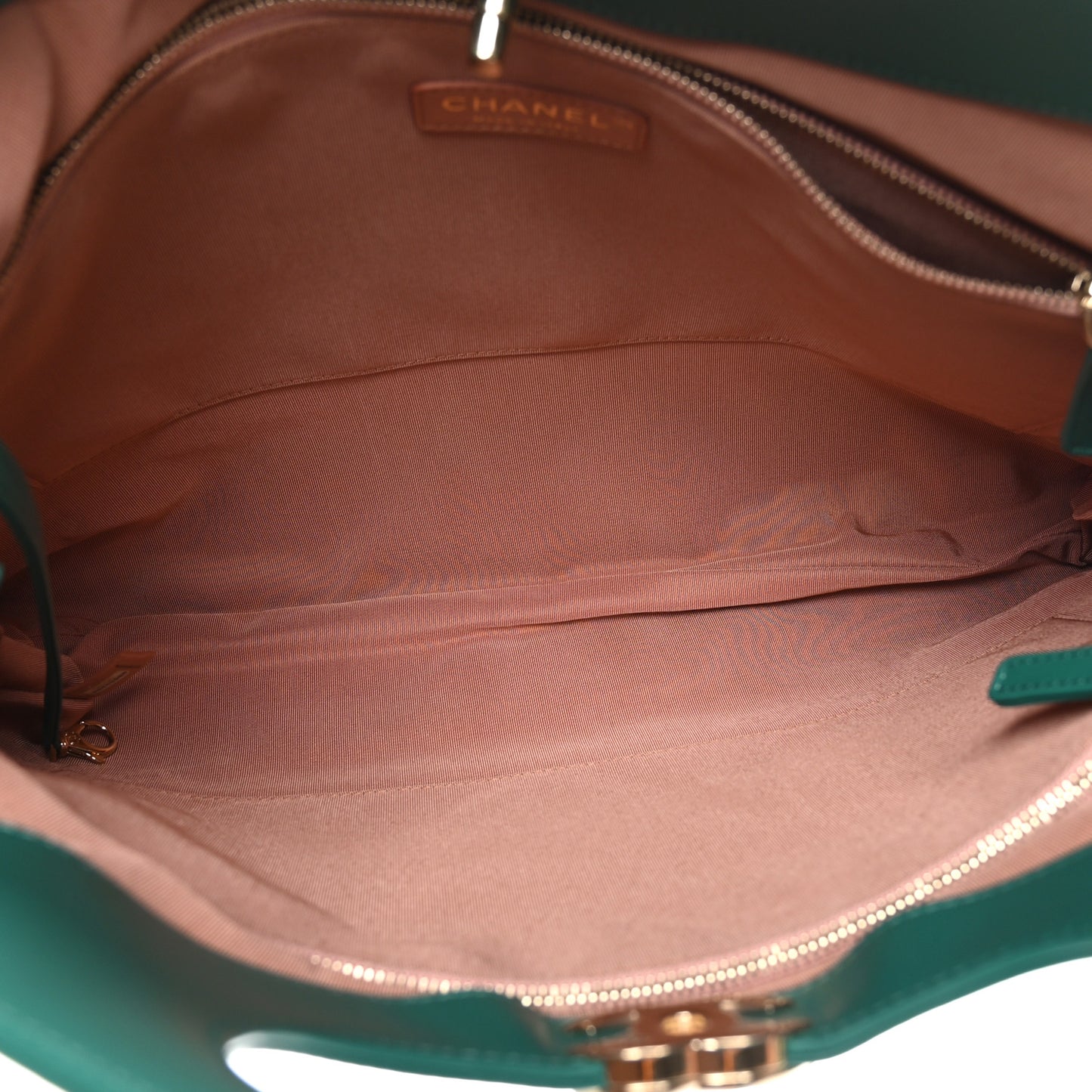 Lambskin Quilted Large 31 Shopping Bag Pink Green
