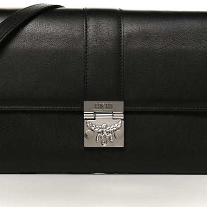 MCM Calfskin Crossbody Wallet Black 8 of 11