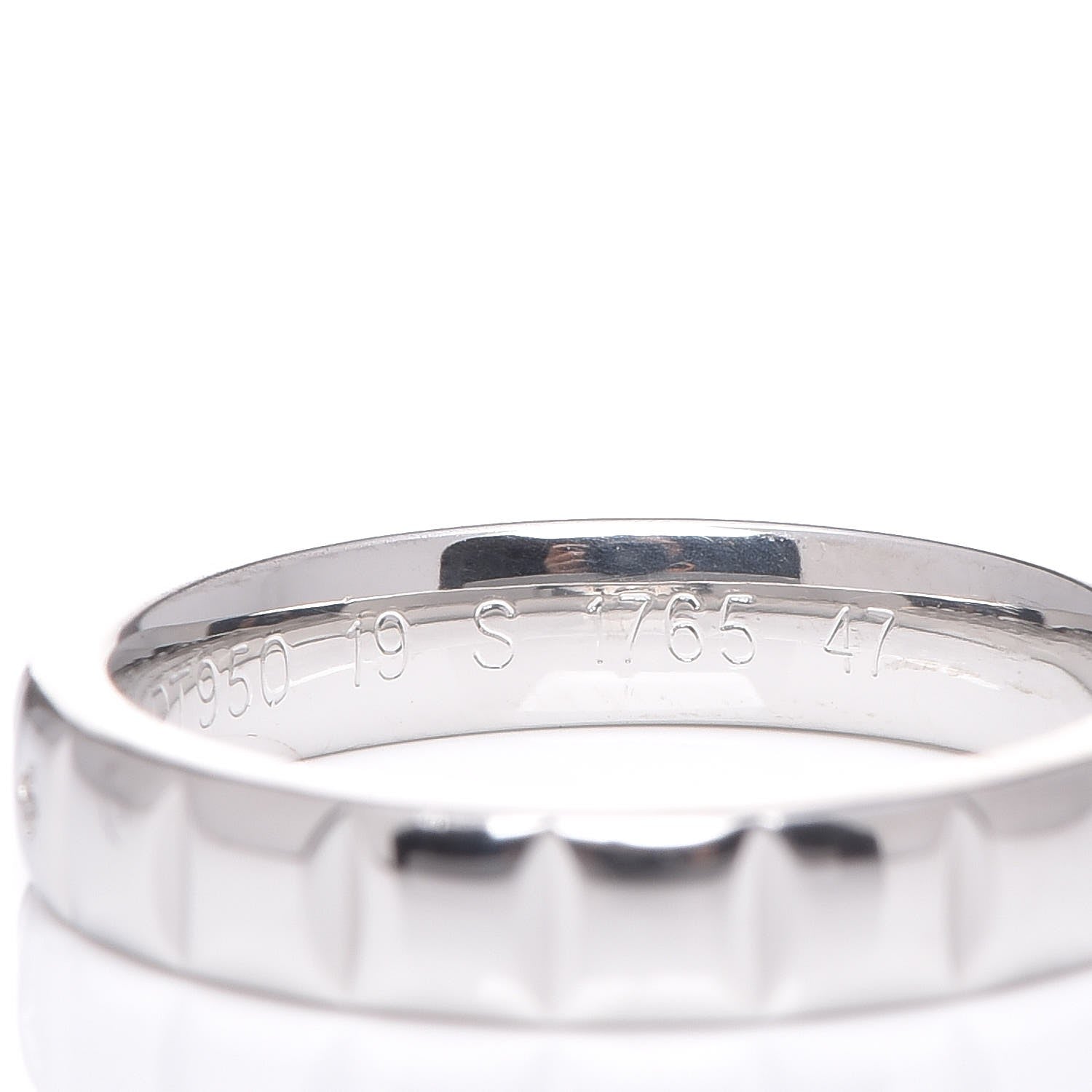 Chanel Platinum Band Ring 47 4 5 of 6