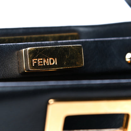 Fendi Nappa Mini Peekaboo Iconic Satchel Black 8 of 11